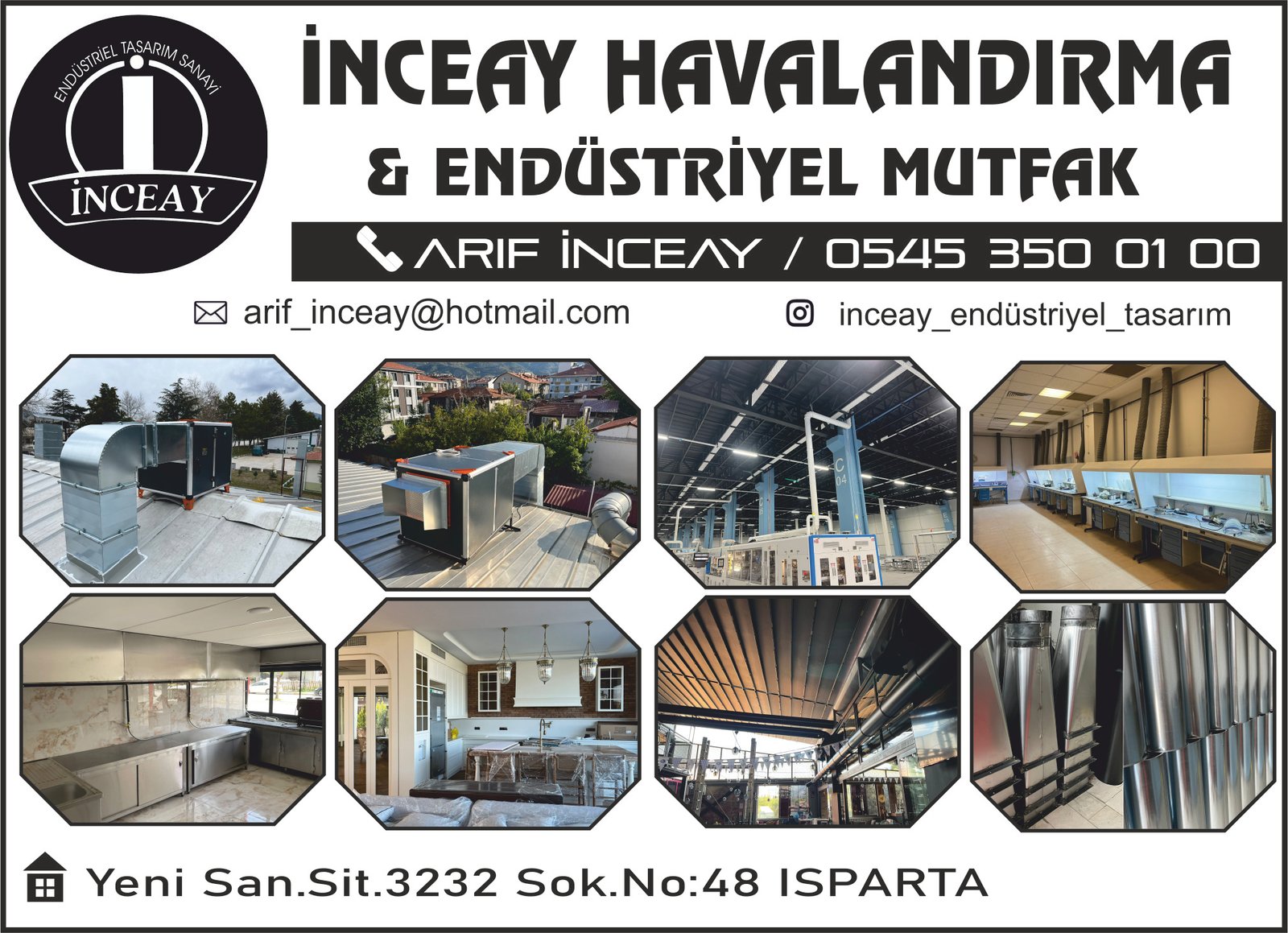 İnceay Havalandırma - ISPARTA