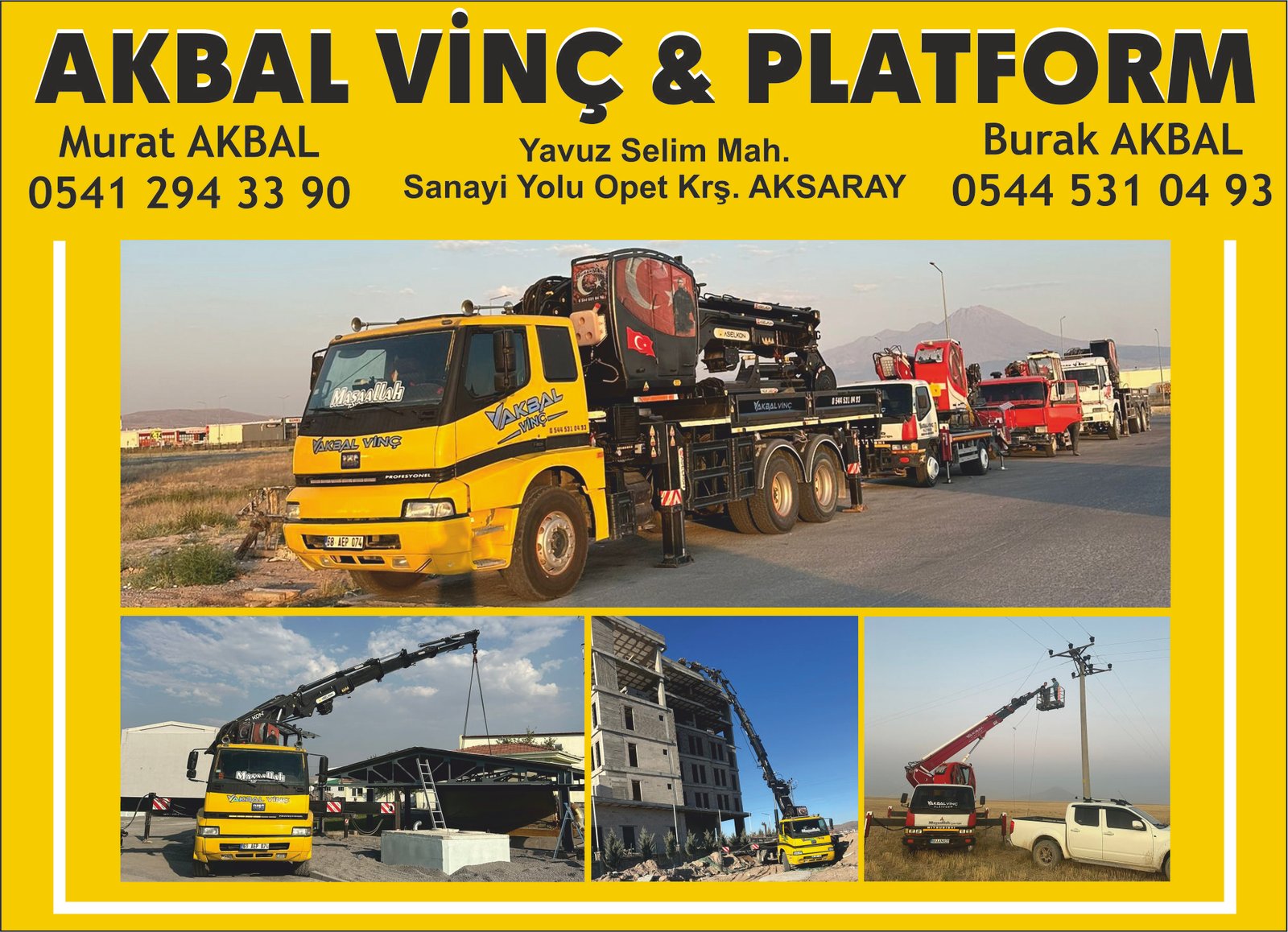 Akbal Vinç Platform – AKSARAY