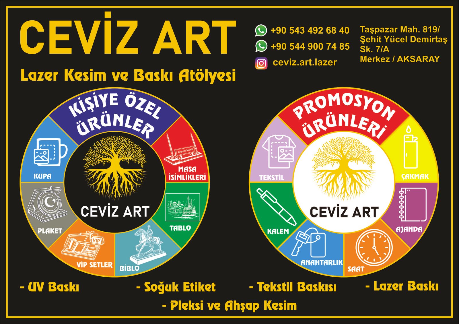 Ceviz Art Lazer Kesim – AKSARAY