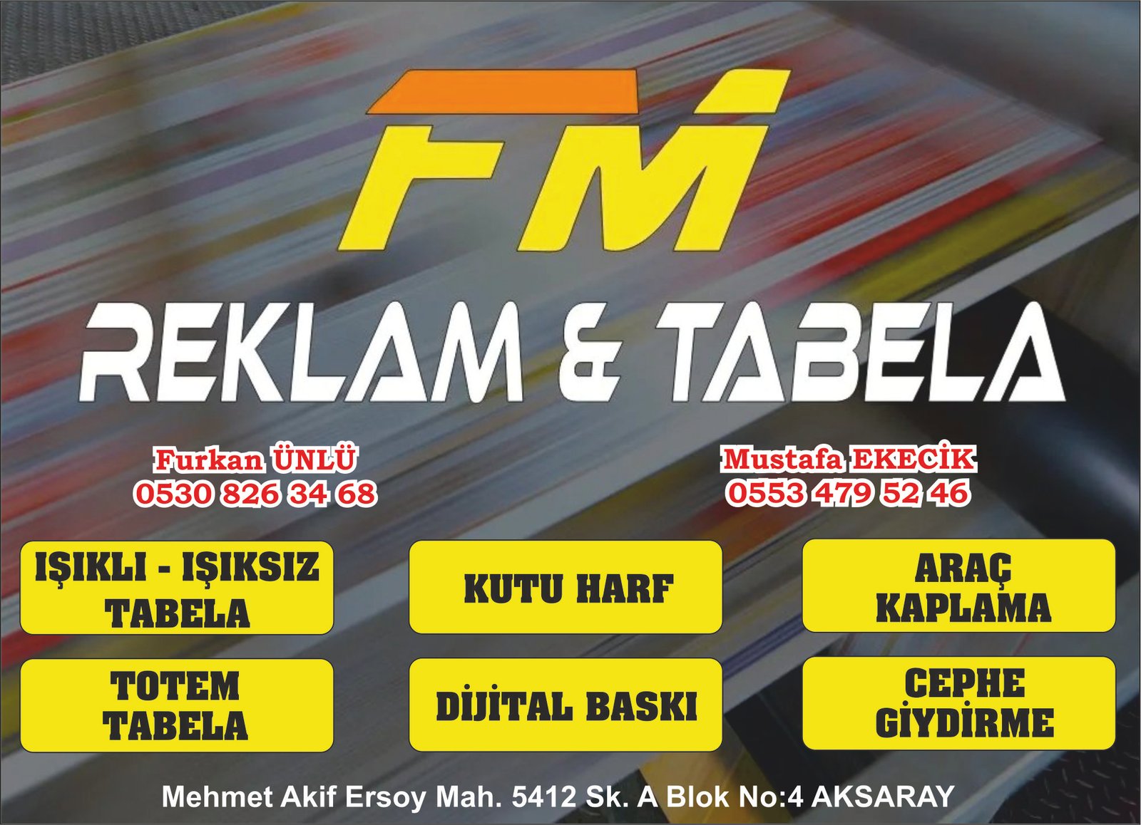 Fm Reklam Tabela – AKSARAY