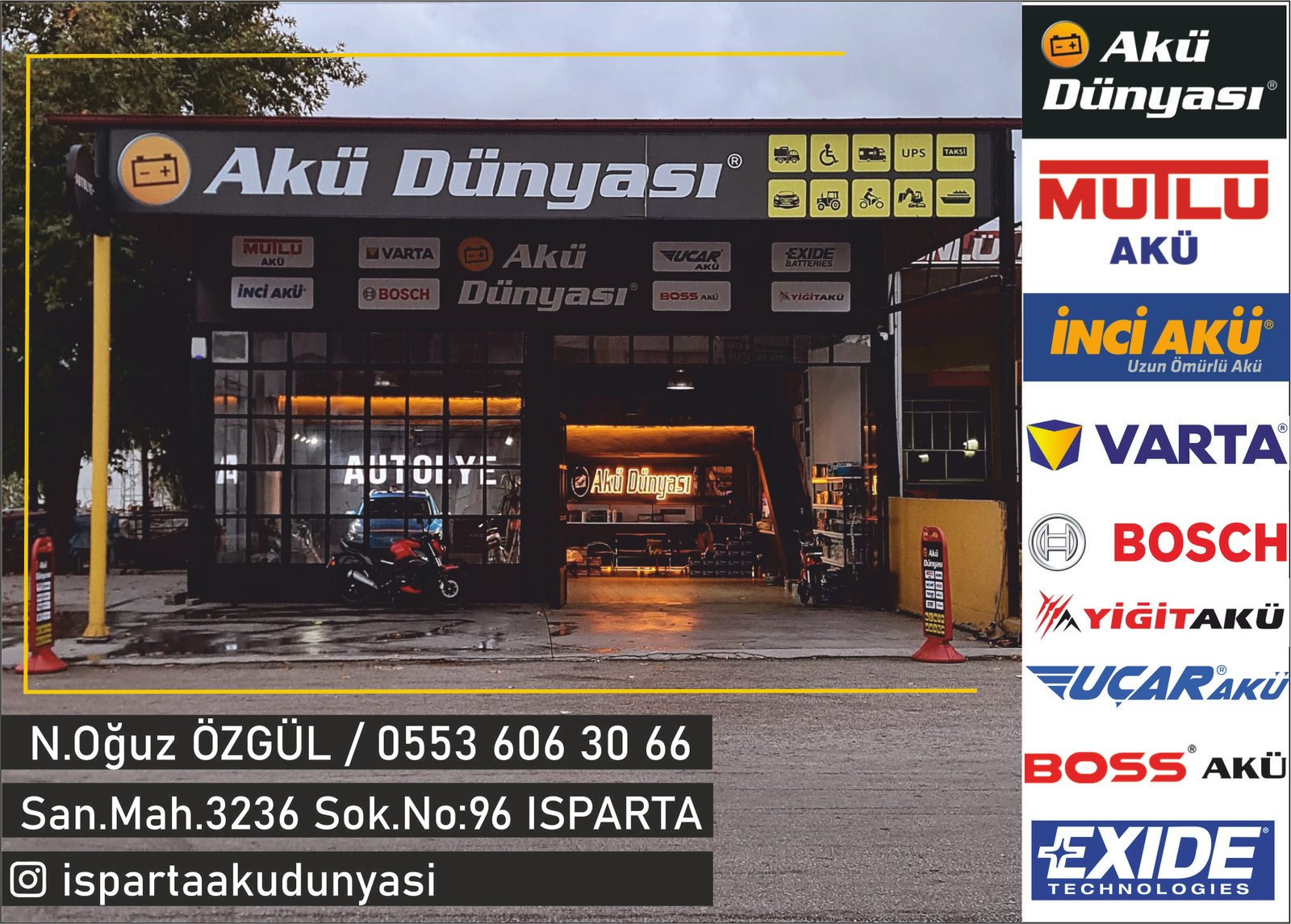 Akü Dünyası - Isparta