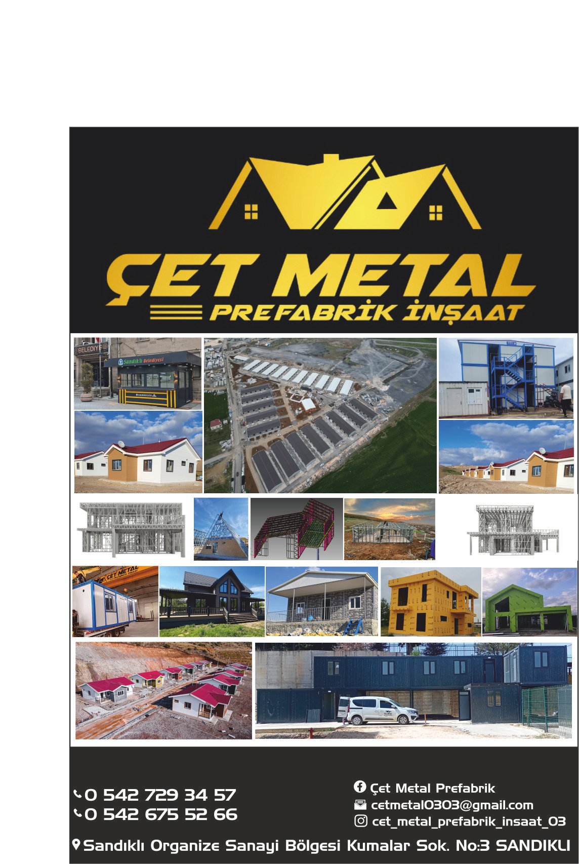 ÇET METAL PREFABRİK - SANDIKLI - AFYONKARAHİSAR