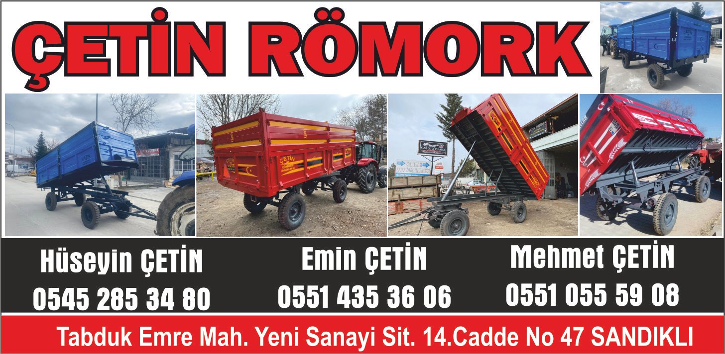 ÇETİN RÖMORK - SANDIKLI - AFYONKARAHİSAR