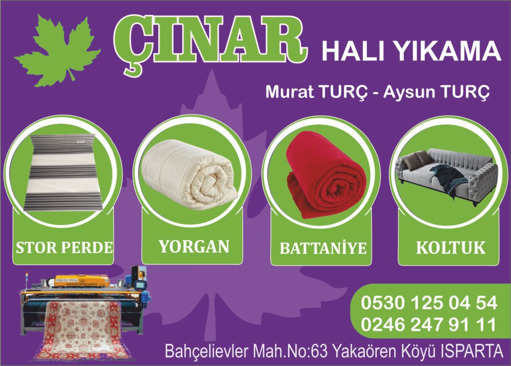 Çınar Halı Yıkama - Isparta