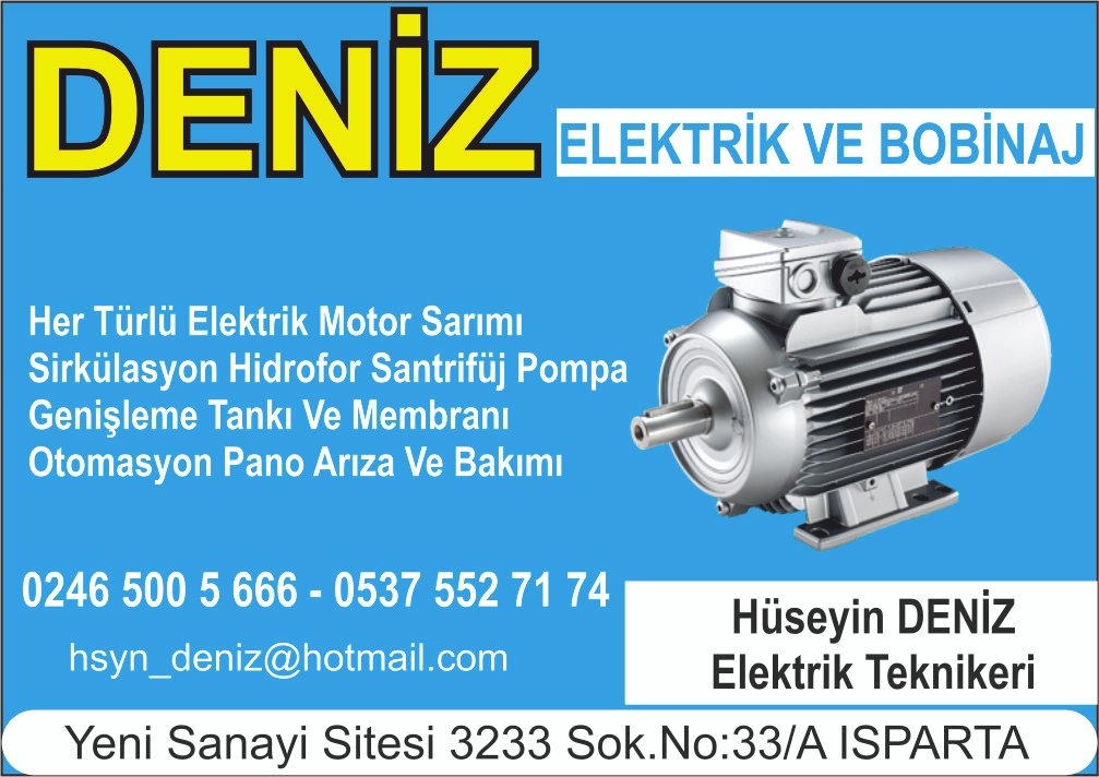 Deniz Bobinaj - Isparta