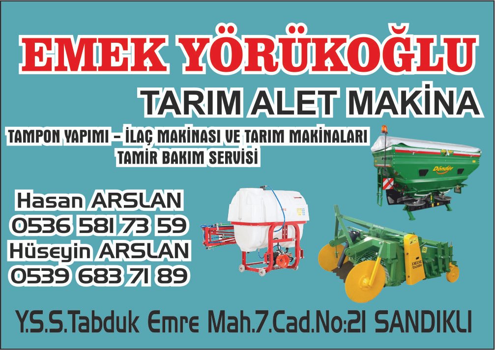 EMEK TARIM - SANDIKLI - AFYONKARAHİSAR
