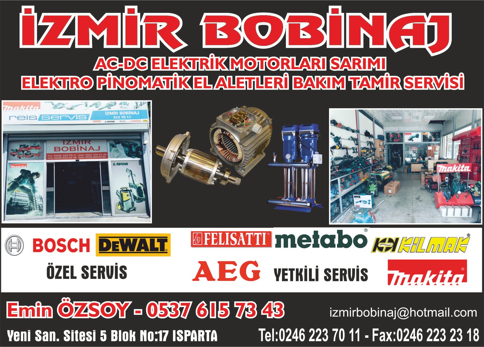 İzmir Bobinaj - Isparta