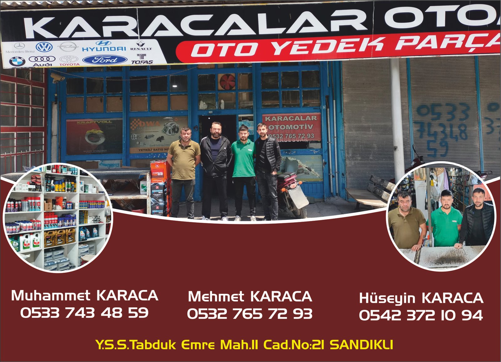 KARACA OTO YEDEK PARÇA - SANDIKLI - AFYONKARAHİSAR
