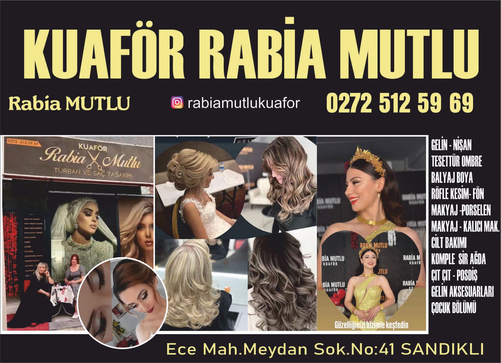KUAFÖR RABİA MUTLU - SANDIKLI - AFYONKARAHİSAR