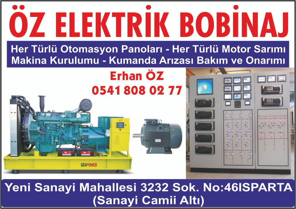 Öz Elektrik Bobinaj - Isparta