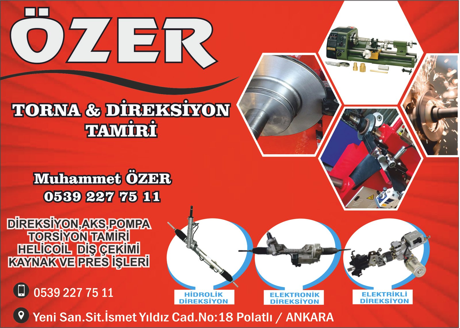 Özer Torna Direksiyon