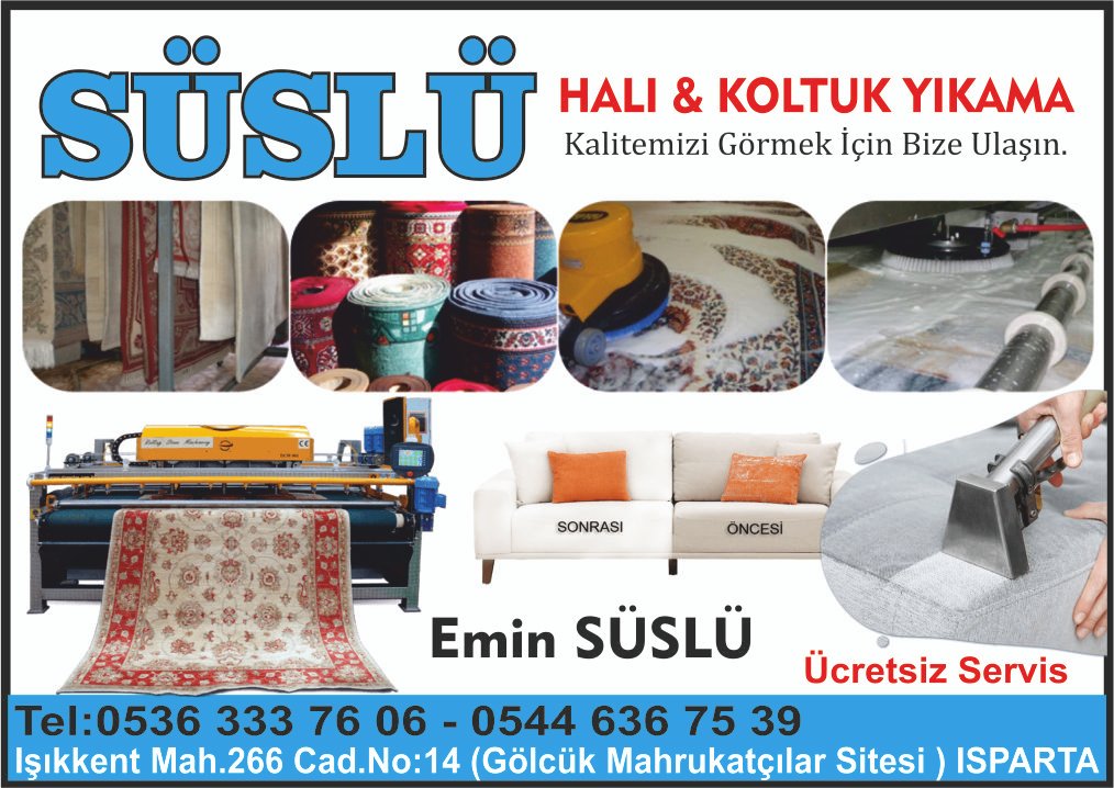 Süslü Halı Yıkama - Isparta