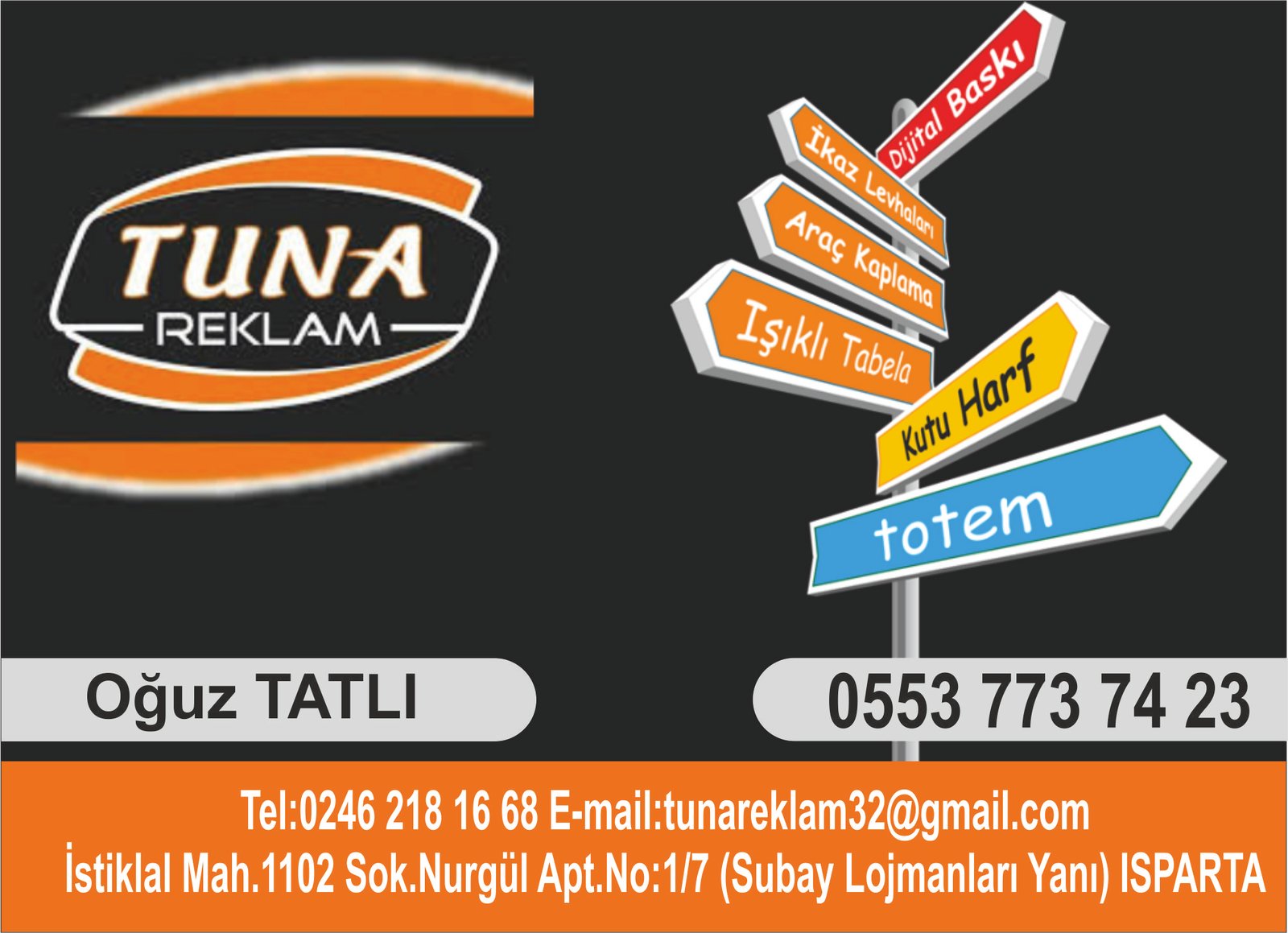 Tuna Reklam - Isparta