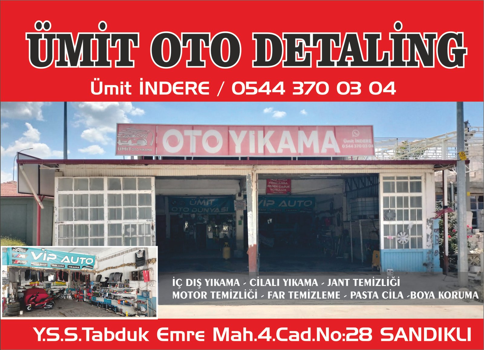 ÜMİT OTO YIKAMA - SANDIKLI - AFYONKARAHİSAR