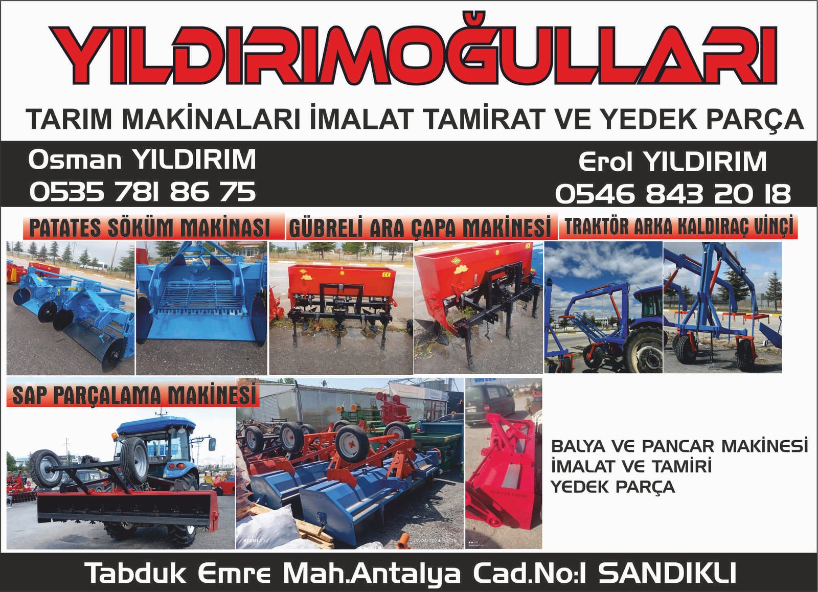 YILDIRIMOĞULLARI TARIM - SANDIKLI - AFYONKARAHİSAR