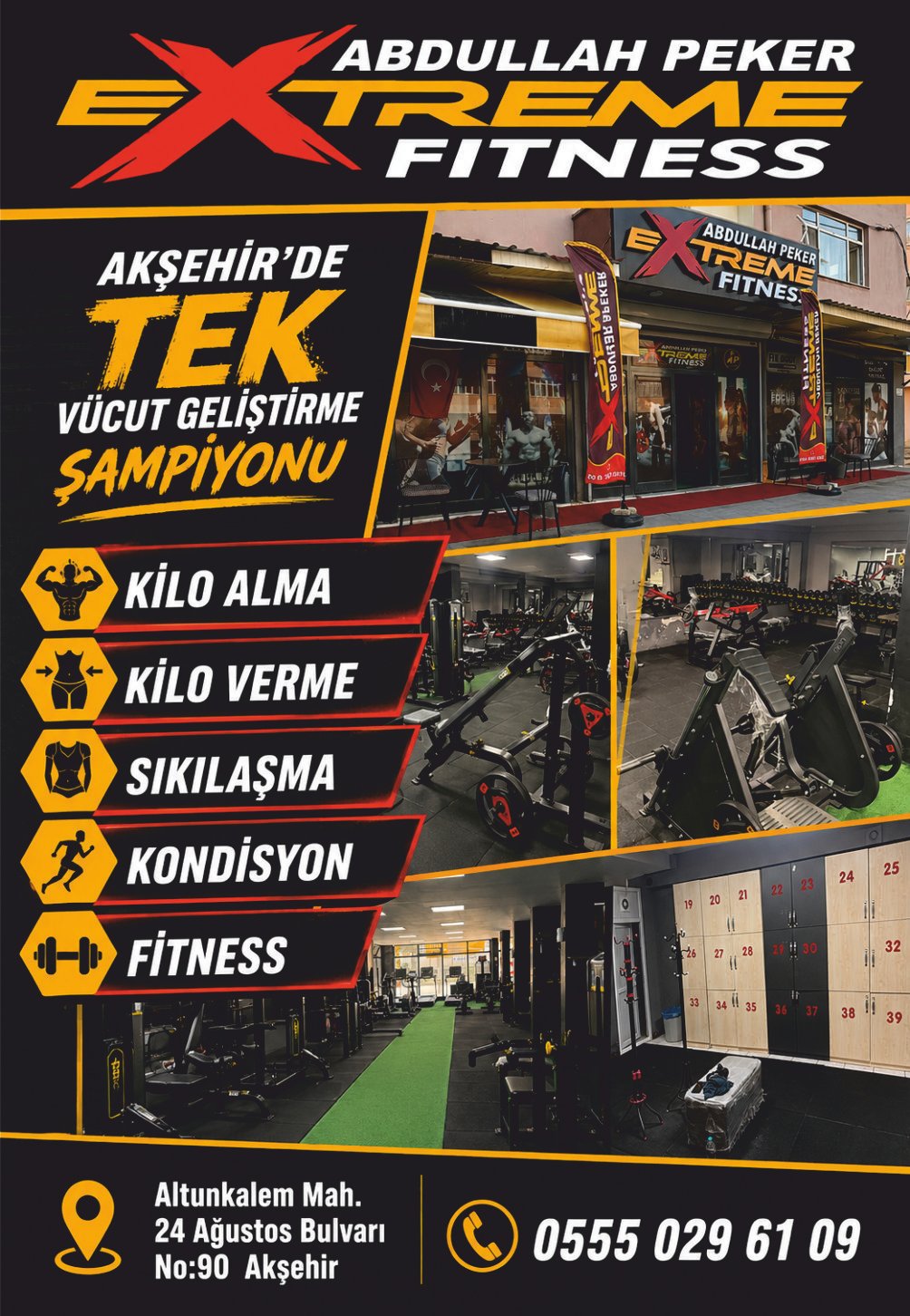 Abdullah Peker Extreme Fitness Spor Salonu – AKŞEHİR