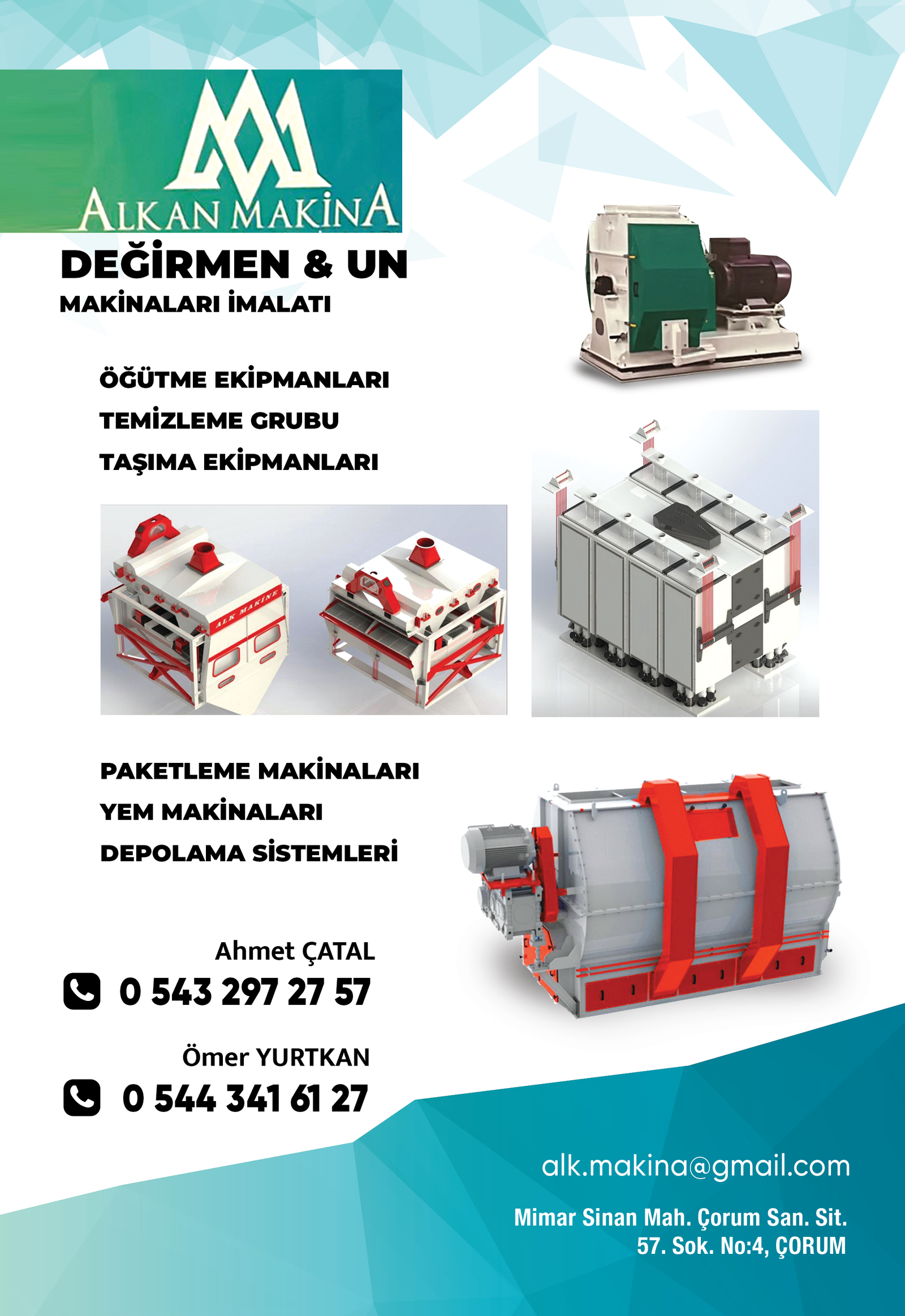Alkan Makine Değirmen Un Makinaları – Çorum