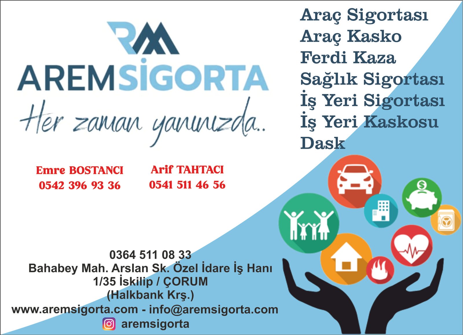 AREM SİGORTA - İSKİLİP - ÇORUM