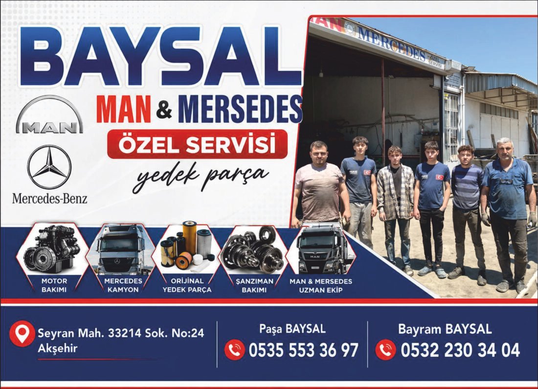 Baysal Man Mercedes Özel Servisi – AKŞEHİR