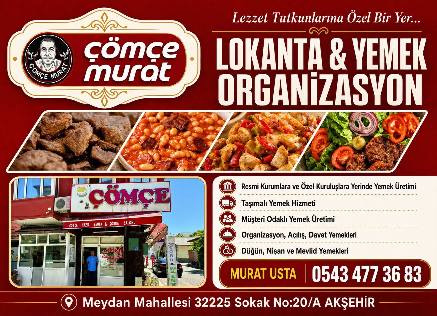 Çömçe Murat – Lokanta & Yemek Organizasyon