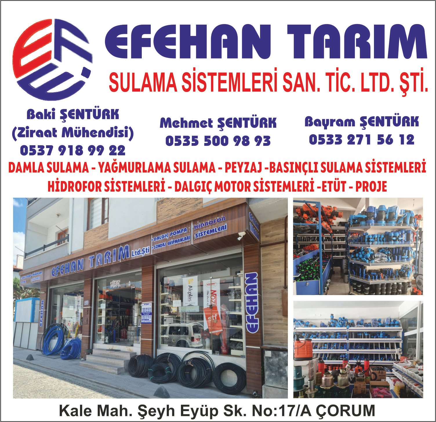 EFEHAN TARIM SULAMA – ÇORUM