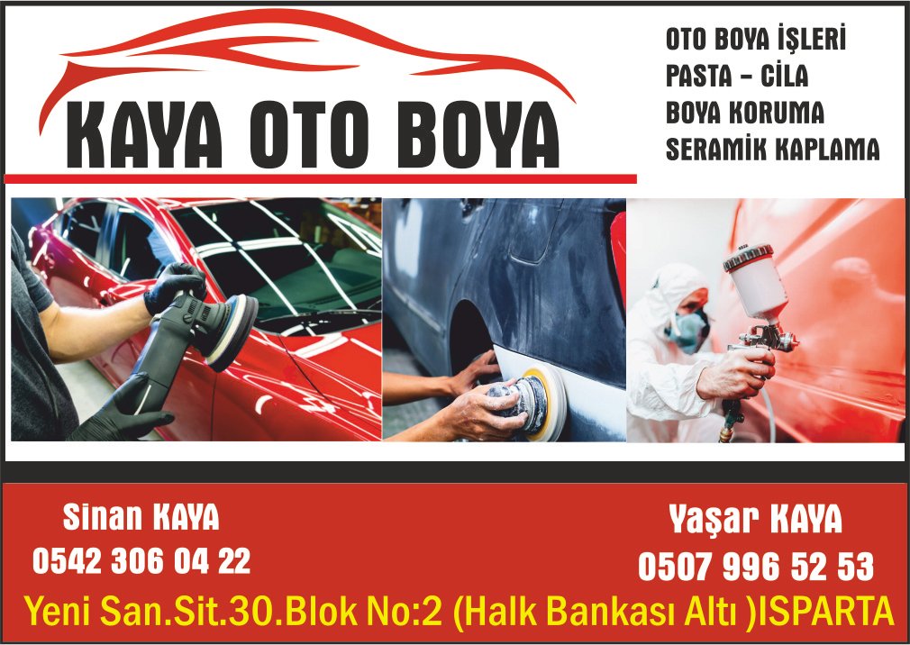 Kaya Oto Boya – ISPARTA