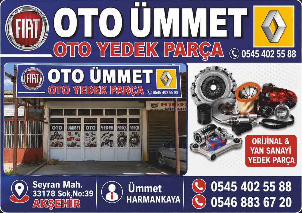 Oto Ümmet Oto Yedek Parça – AKŞEHİR