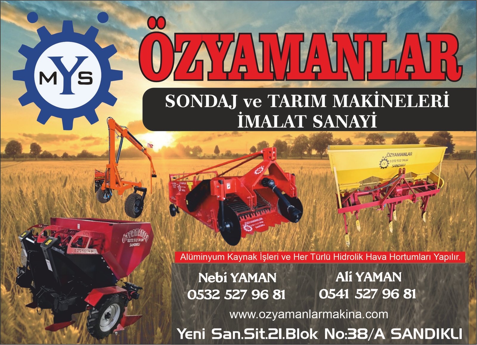 ÖZ YAMANLAR TARIM - SANDIKLI - AFYONKARAHİSAR