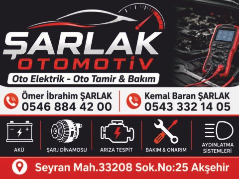 Şarlak Oto Tamir Elektrik - AKŞEHİR