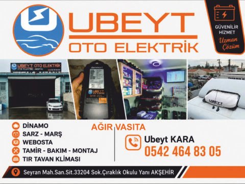 Ubeyt Oto Elektrik - AKŞEHİR