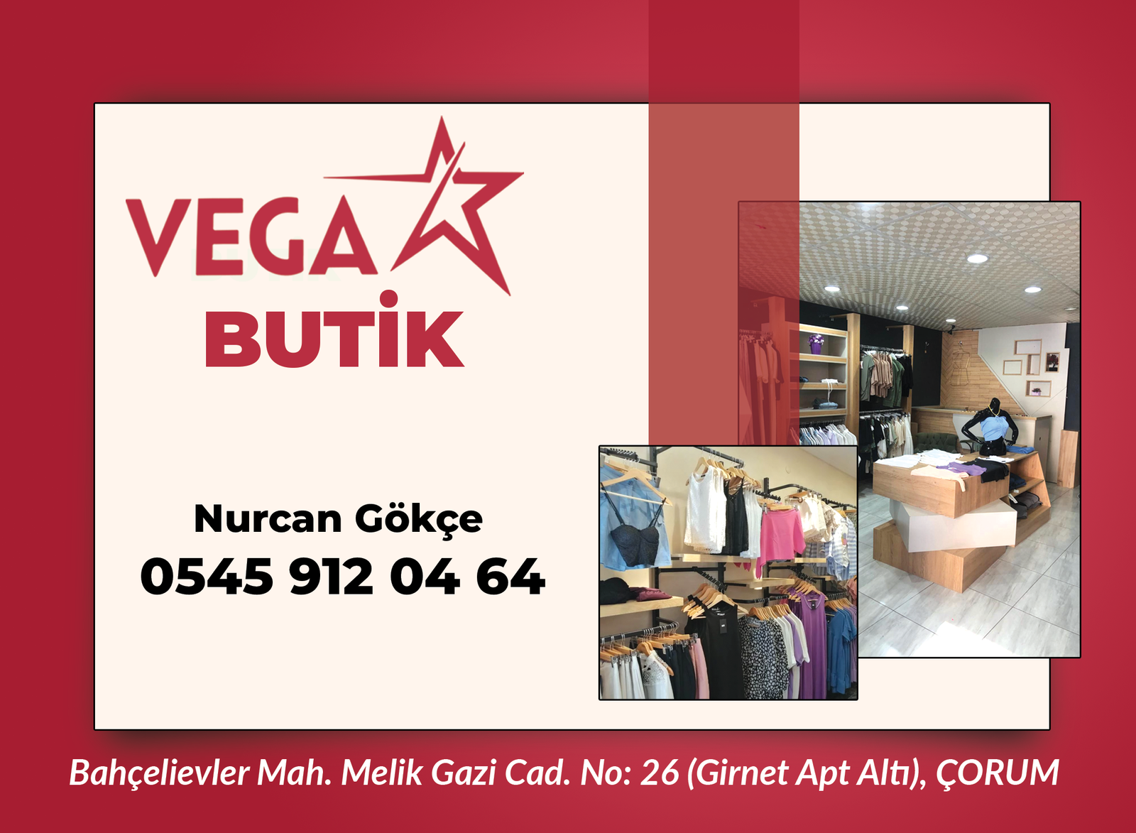 Vega Butik Nurcan Gökçe – Çorum