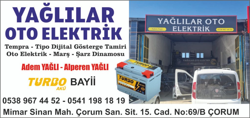 YAĞLILAR OTO ELEKTRİK - ÇORUM