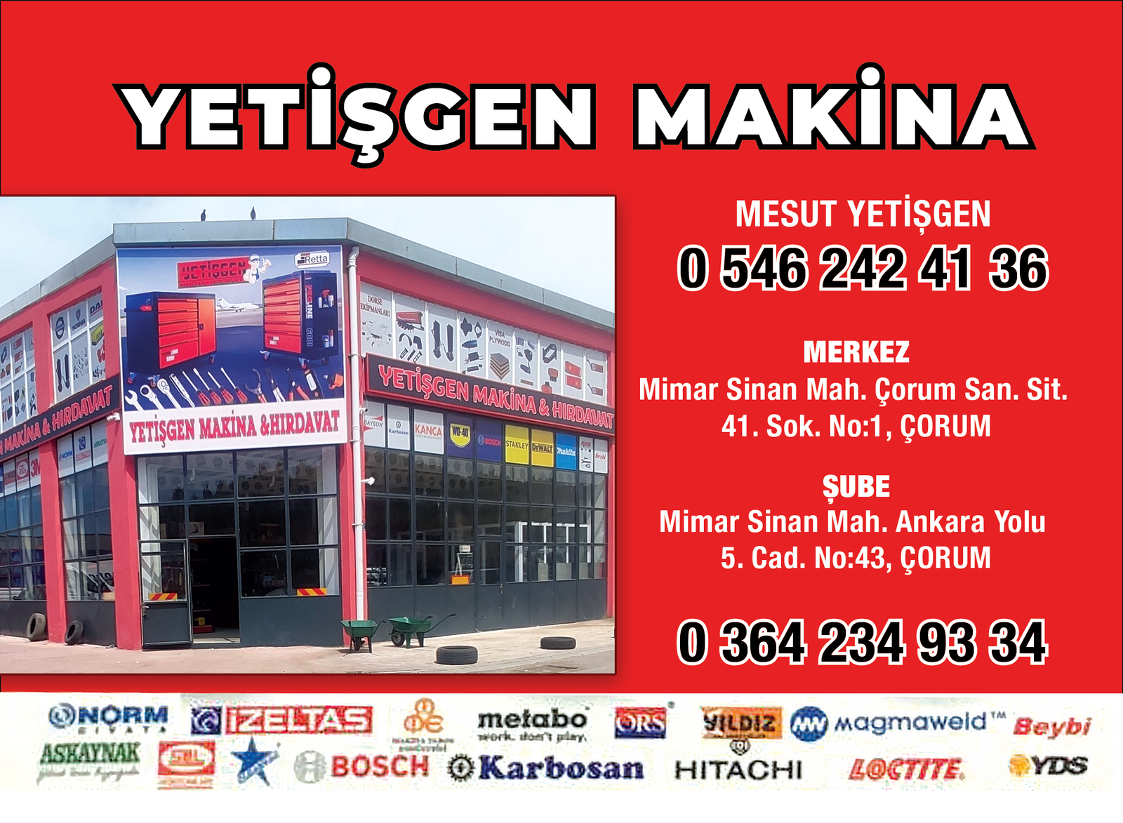 Yetişgen Makina – Çorum