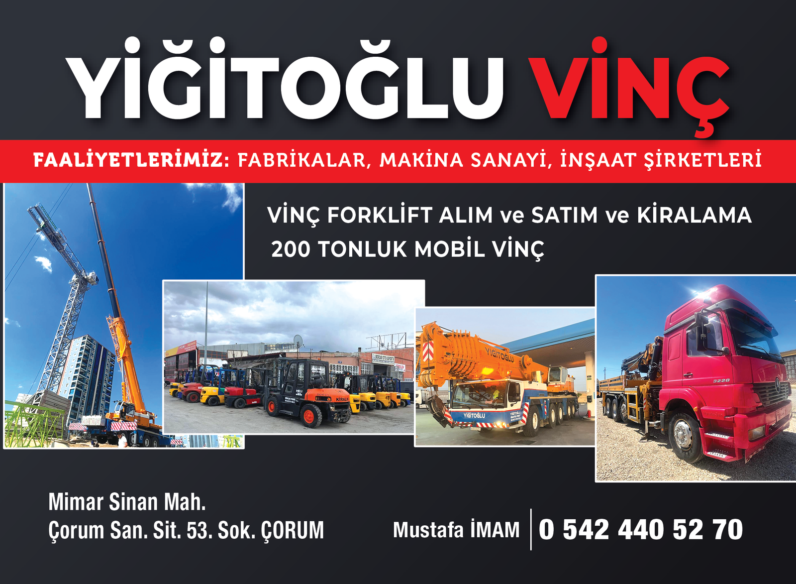Yiğitoğlu Vinç – Çorum